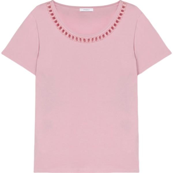t-shirt Motivi rosa tinta unita