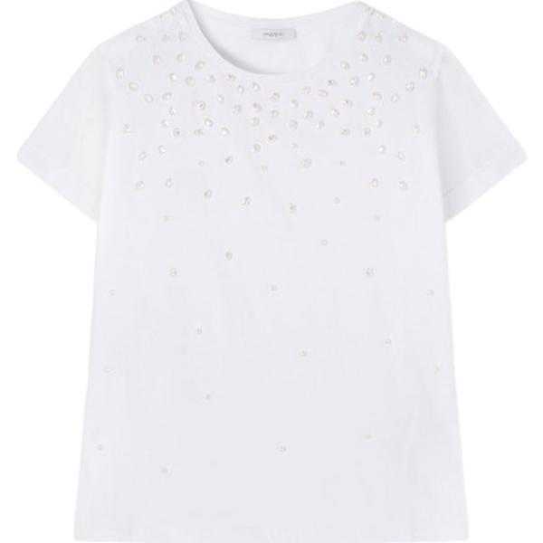 t-shirt Motivi bianco tinta unita