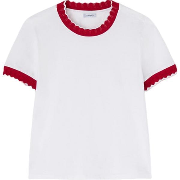 t-shirt Motivi bianco tinta unita