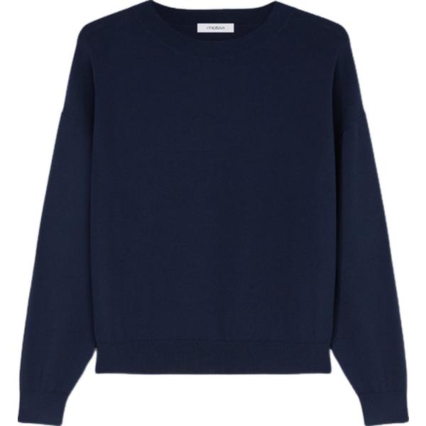 pullovers Motivi blu tinta unita