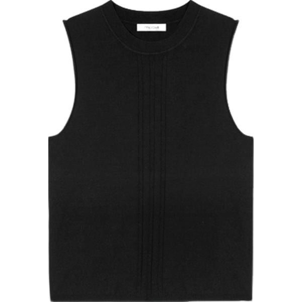 top Motivi nero tinta unita