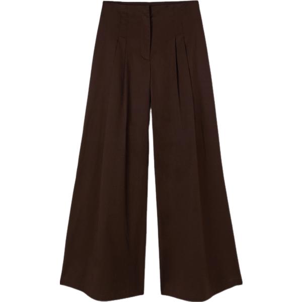 pantaloni a palazzo Motivi marrone