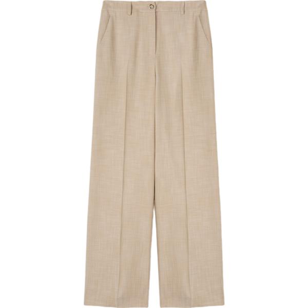 pantaloni a palazzo Motivi marrone tinta unita