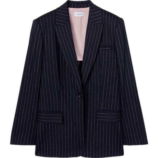 blazer Motivi blu a righe