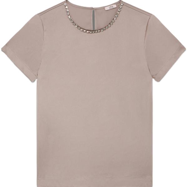 bluse Oltre grigio tinta unita