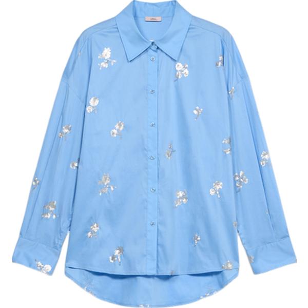 camicie Oltre blu a fiori