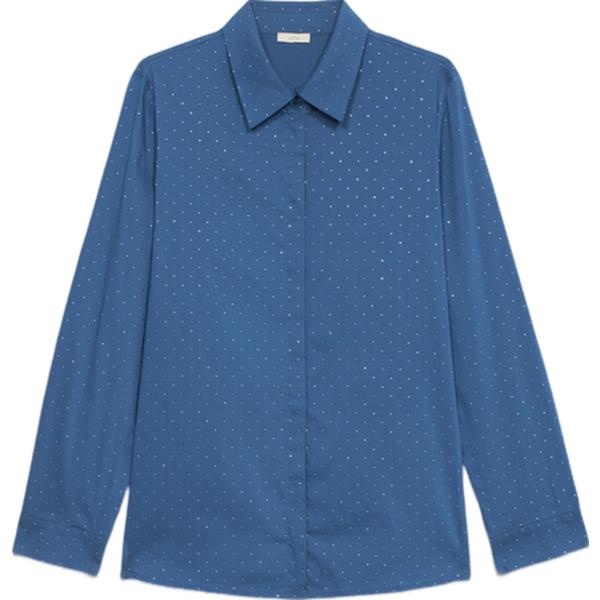 camicie Oltre blu tinta unita