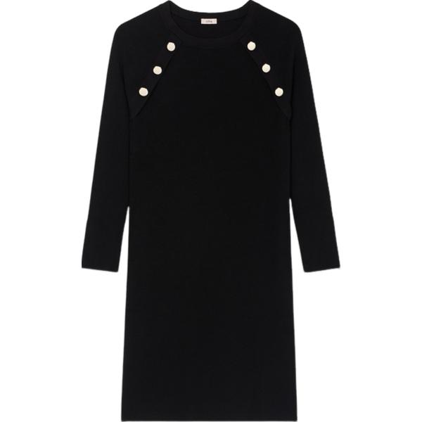 vestiti Oltre nero tinta unita