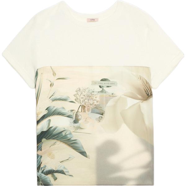 t-shirt Oltre bianco con stampe
