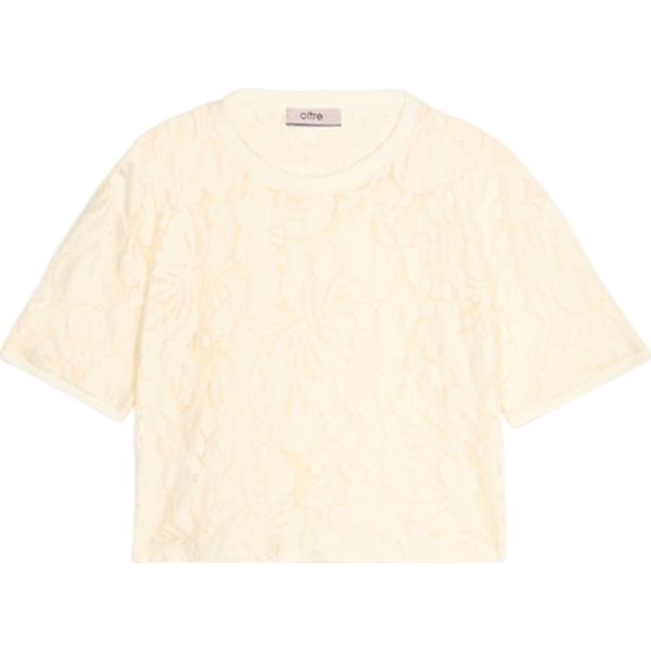 t-shirt Oltre bianco a fiori