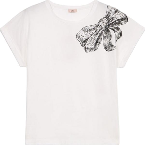 t-shirt Oltre bianco con stampe