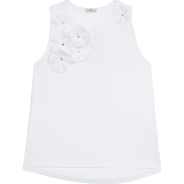 top Oltre bianco a fiori