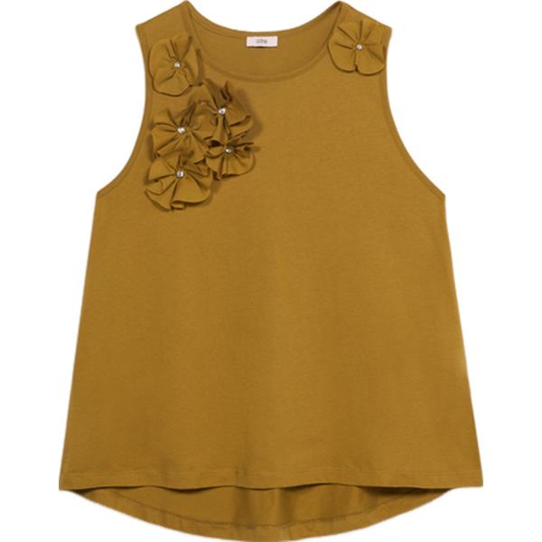 top Oltre marrone a fiori