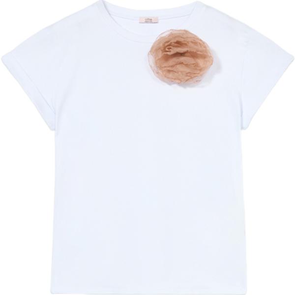 t-shirt Oltre bianco a fiori