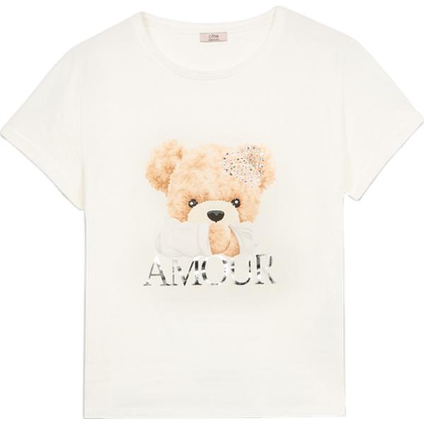 t-shirt Oltre bianco con stampe