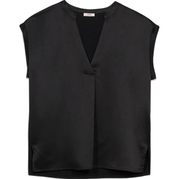 t-shirt Oltre nero tinta unita