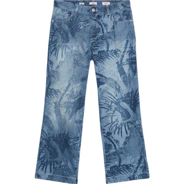 jeans Oltre blu con stampe