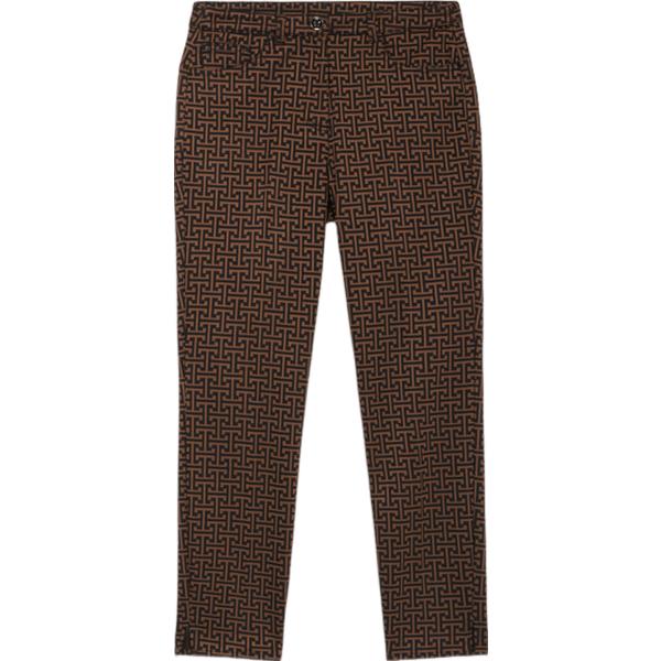 pantaloni skinny Oltre marrone geometrica