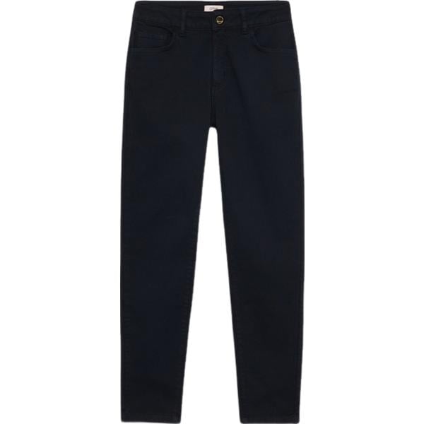 pantaloni Oltre blu tinta unita