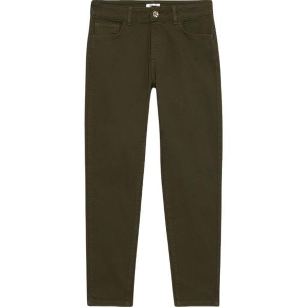 pantaloni Oltre verde tinta unita