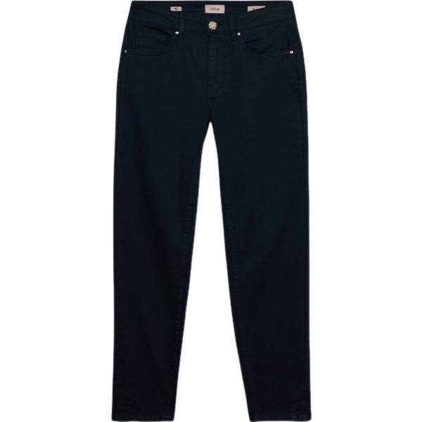 pantaloni skinny Oltre nero tinta unita