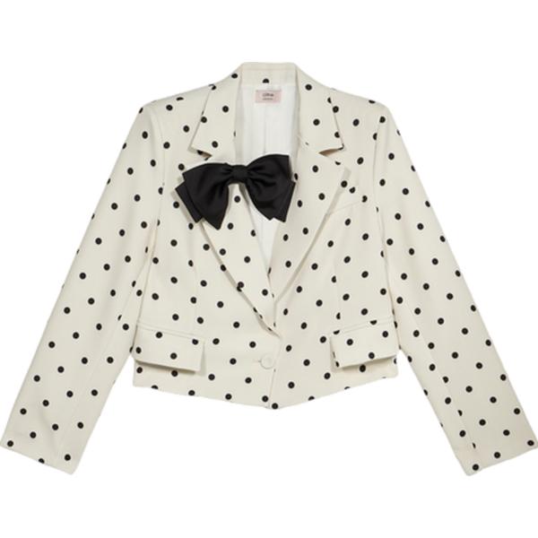 blazer Oltre bianco a pois