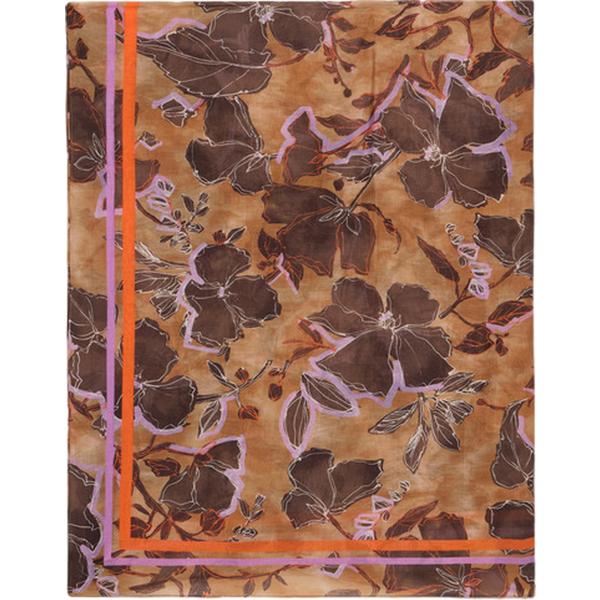 foulard Oltre marrone a fiori