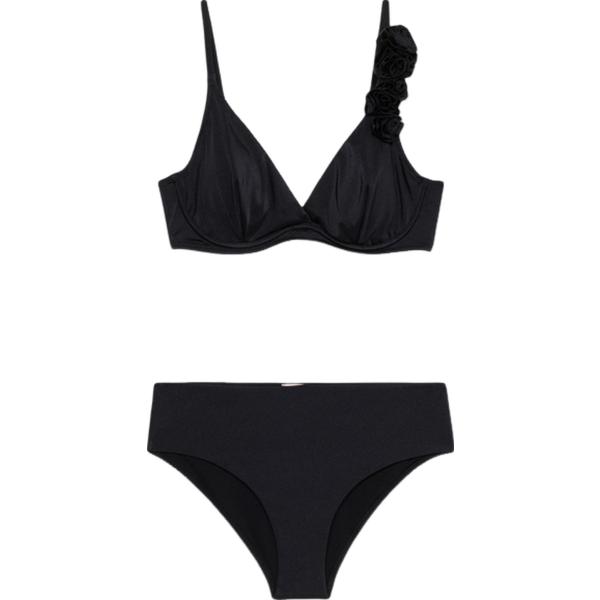 bikini Oltre nero a fiori