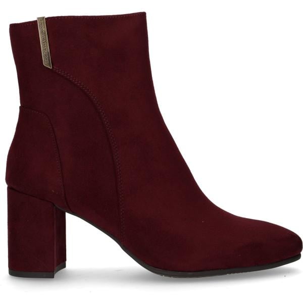 stivaletti da donna in marrone scuro con zip Marco Tozzi