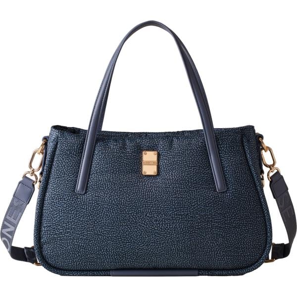 shopping bag Borbonese blu
