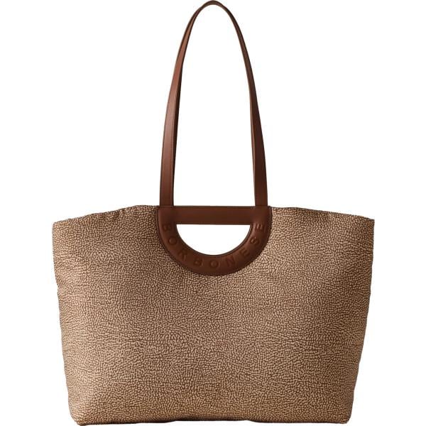 shopping bag Borbonese marrone