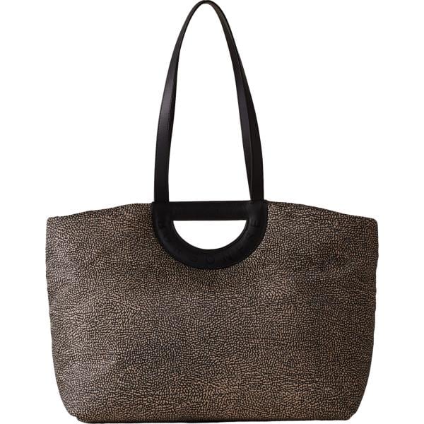 shopping bag Borbonese marrone