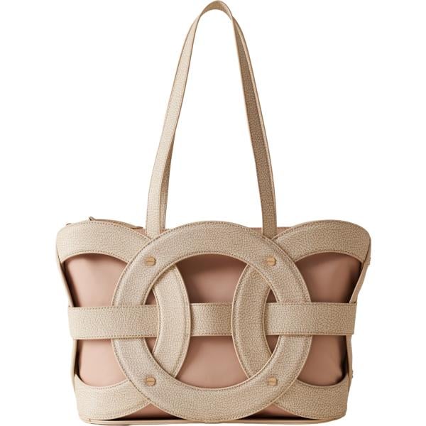 shopping bag Borbonese marrone