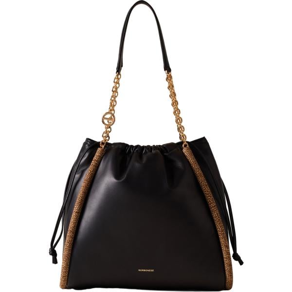 shopping bag Borbonese nero