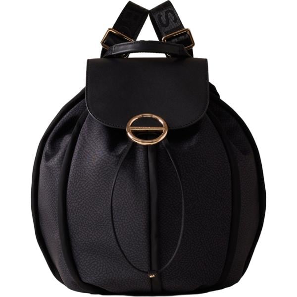 zaini Borbonese nero con stampe