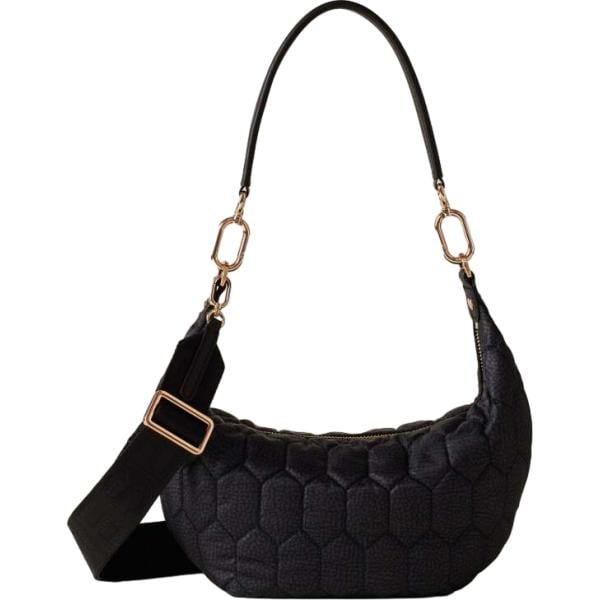 borse a tracolla Borbonese nero con stampe