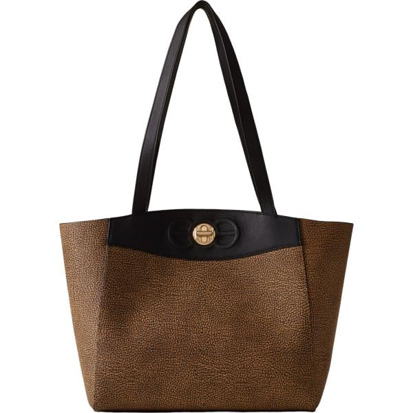 shopping bag Borbonese marrone