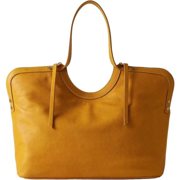 shopping bag Borbonese marrone con stampe
