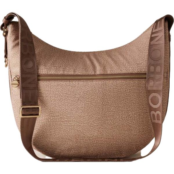 borse a tracolla Borbonese marrone con stampe