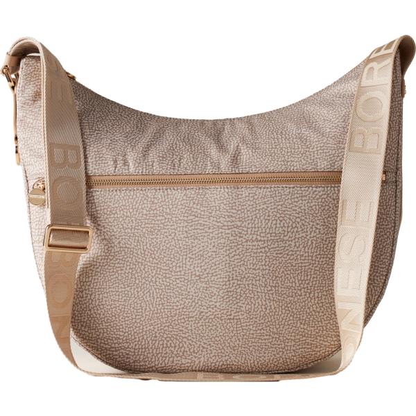 borse a spalla Borbonese marrone con stampe