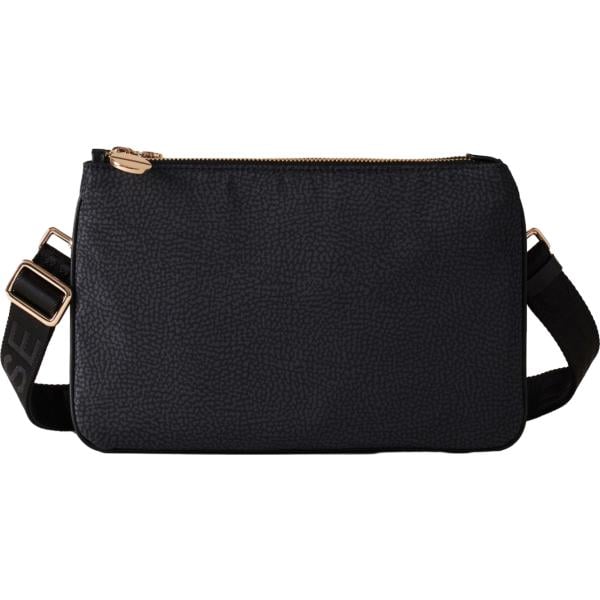 borse a tracolla Borbonese nero con stampe