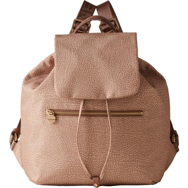 zaini Borbonese marrone con stampe