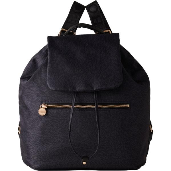 zaini Borbonese nero con stampe