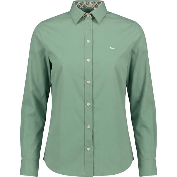 camicie Harmont&Blaine verde geometrica