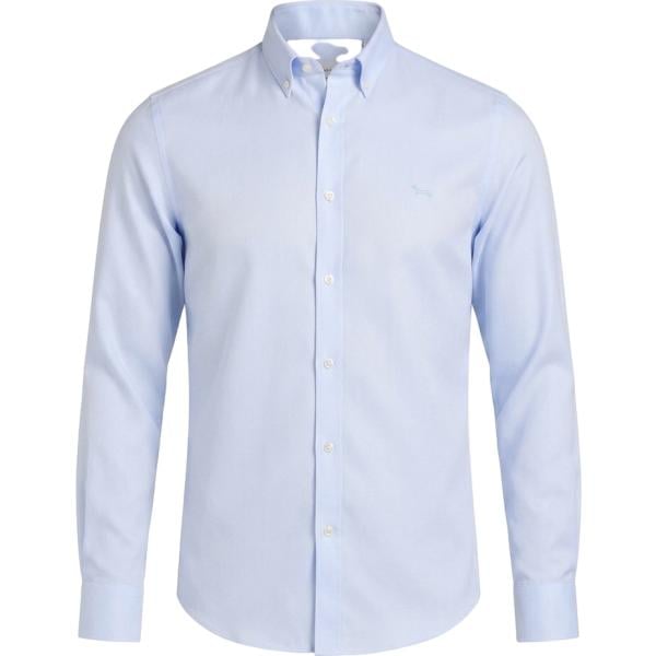 Camicia da uomo in viola chiaro collo a dolcevita in cotone Harmont&Blaine