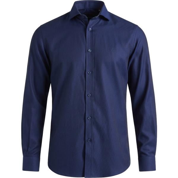 Camicia da uomo in blu scuro Harmont&Blaine