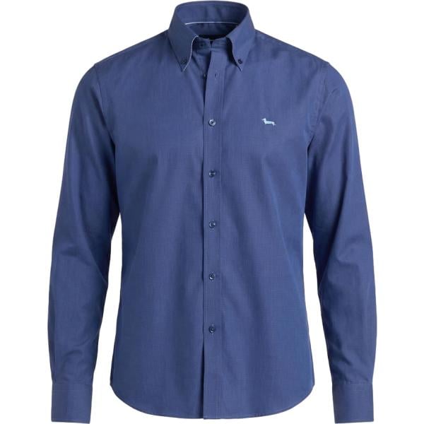 camicie Harmont&Blaine blu tinta unita