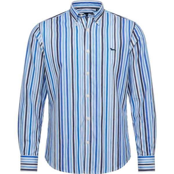 camicie Harmont&Blaine blu con stampe