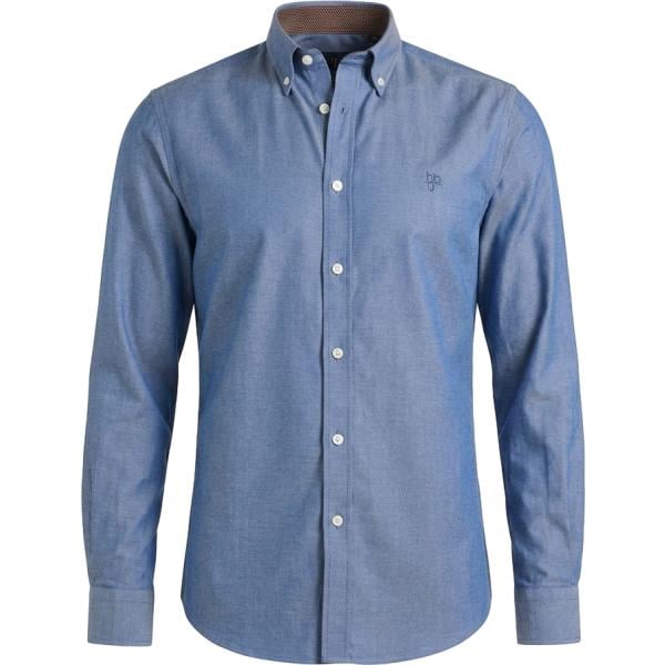 Camicia da uomo in viola scuro in cotone Harmont&Blaine