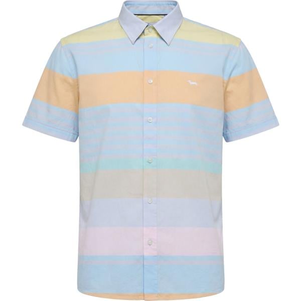 camicie a manica corta Harmont&Blaine blu a righe